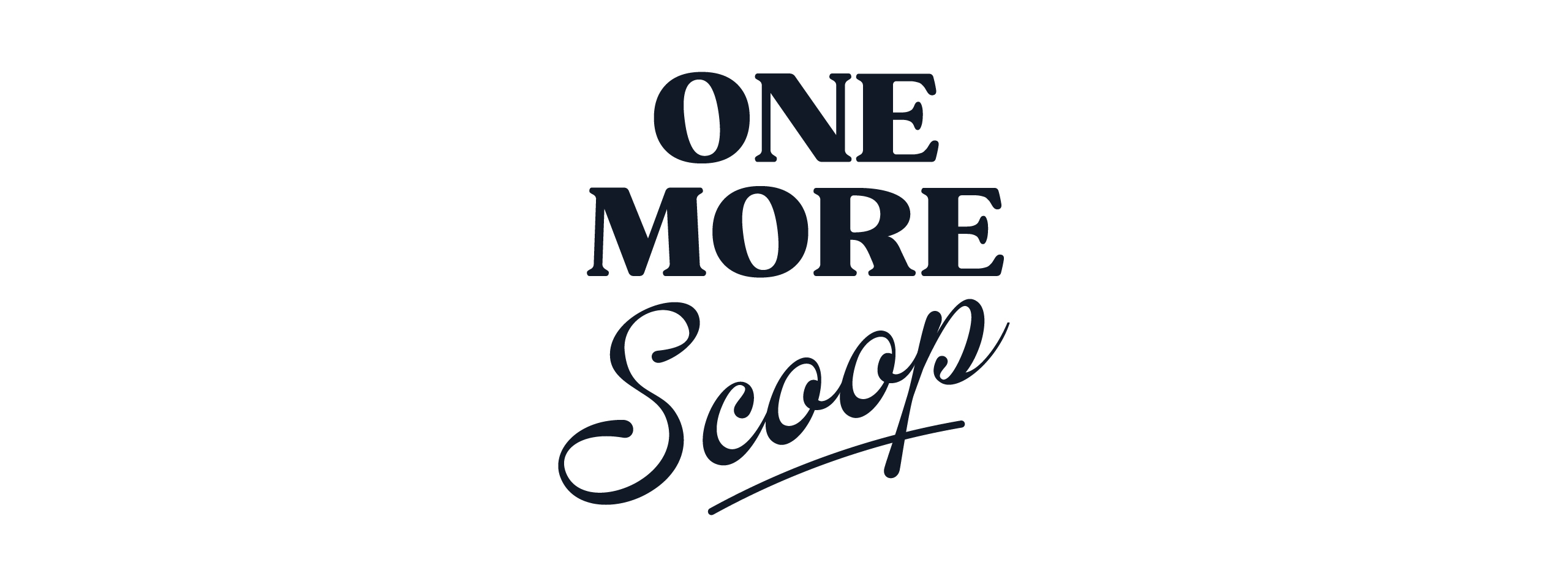 One More Scoop – Luxury Ice Cream logo